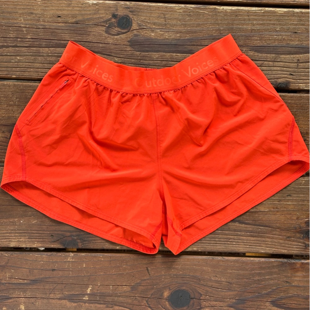Outdoor Voices Athletic Shorts - Bright Orange